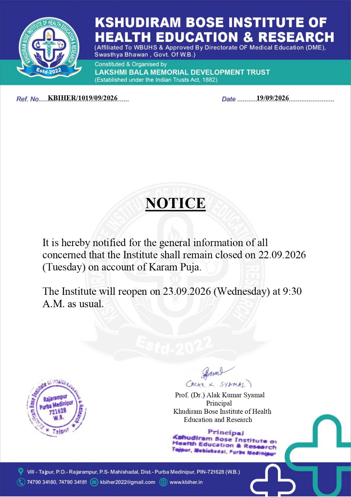 Notice attachment