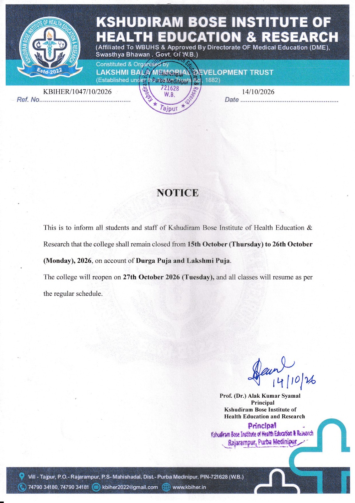 Notice attachment
