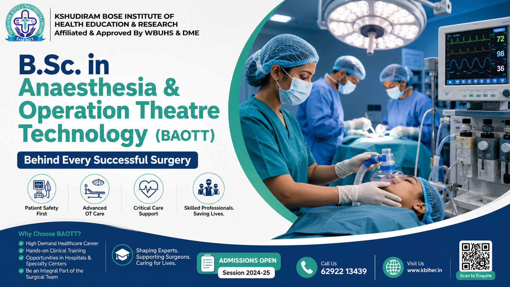 B.Sc. in Anaesthesia & Operation Theatre Technology (BAOTT): Behind Every Successful Surgery